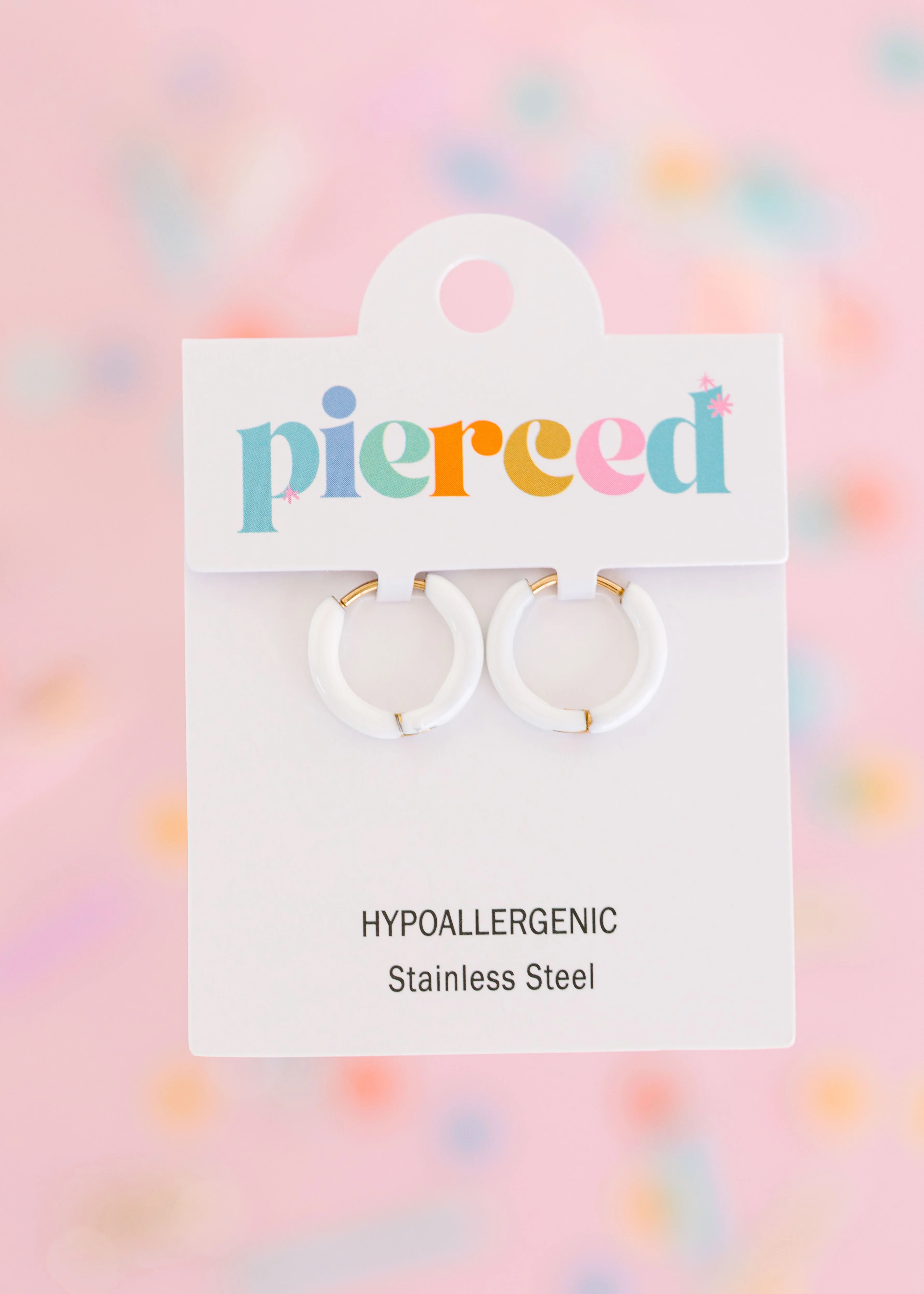 Colored Huggies Earrings - Image 3