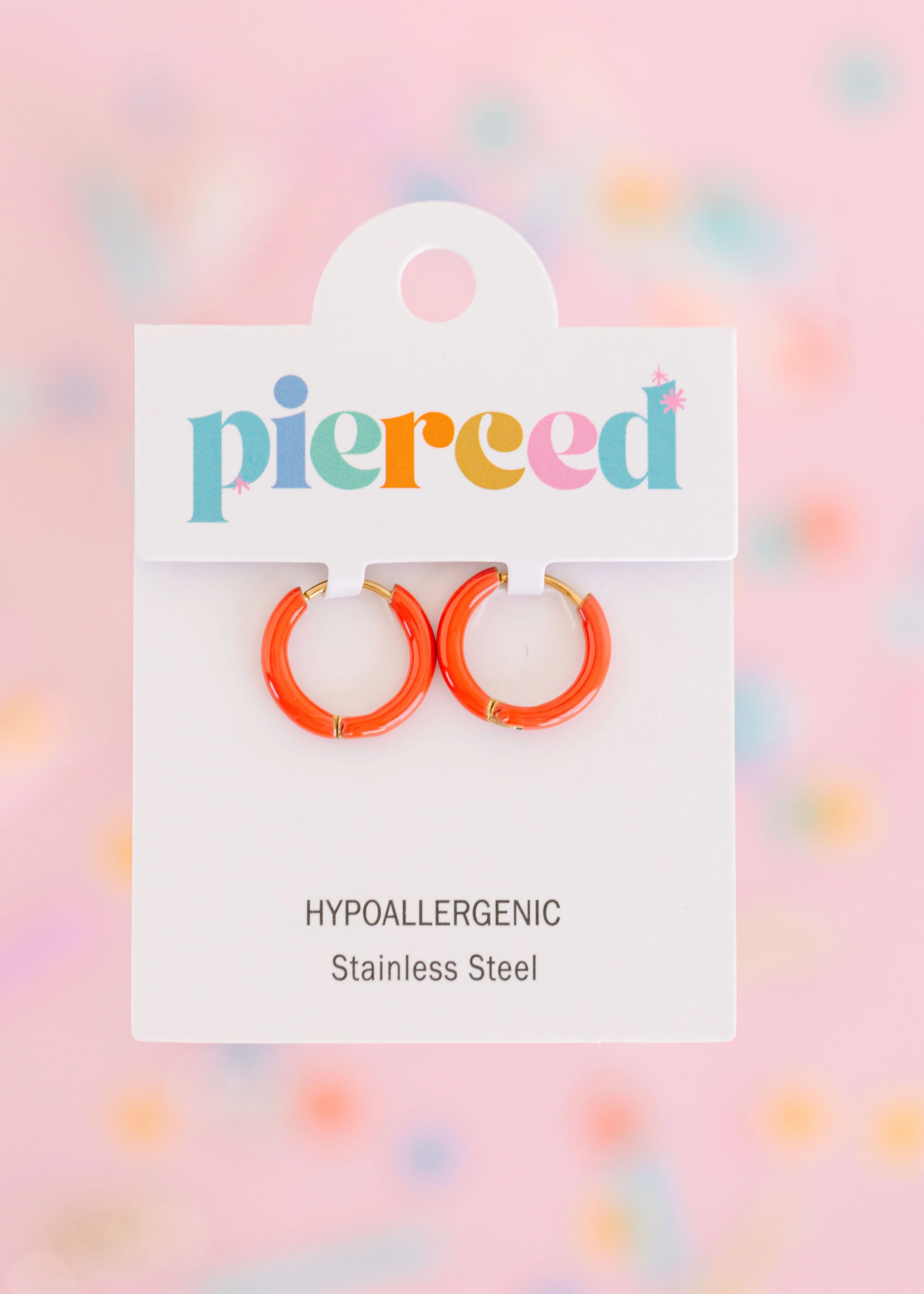 Colored Huggies Earrings - Image 4