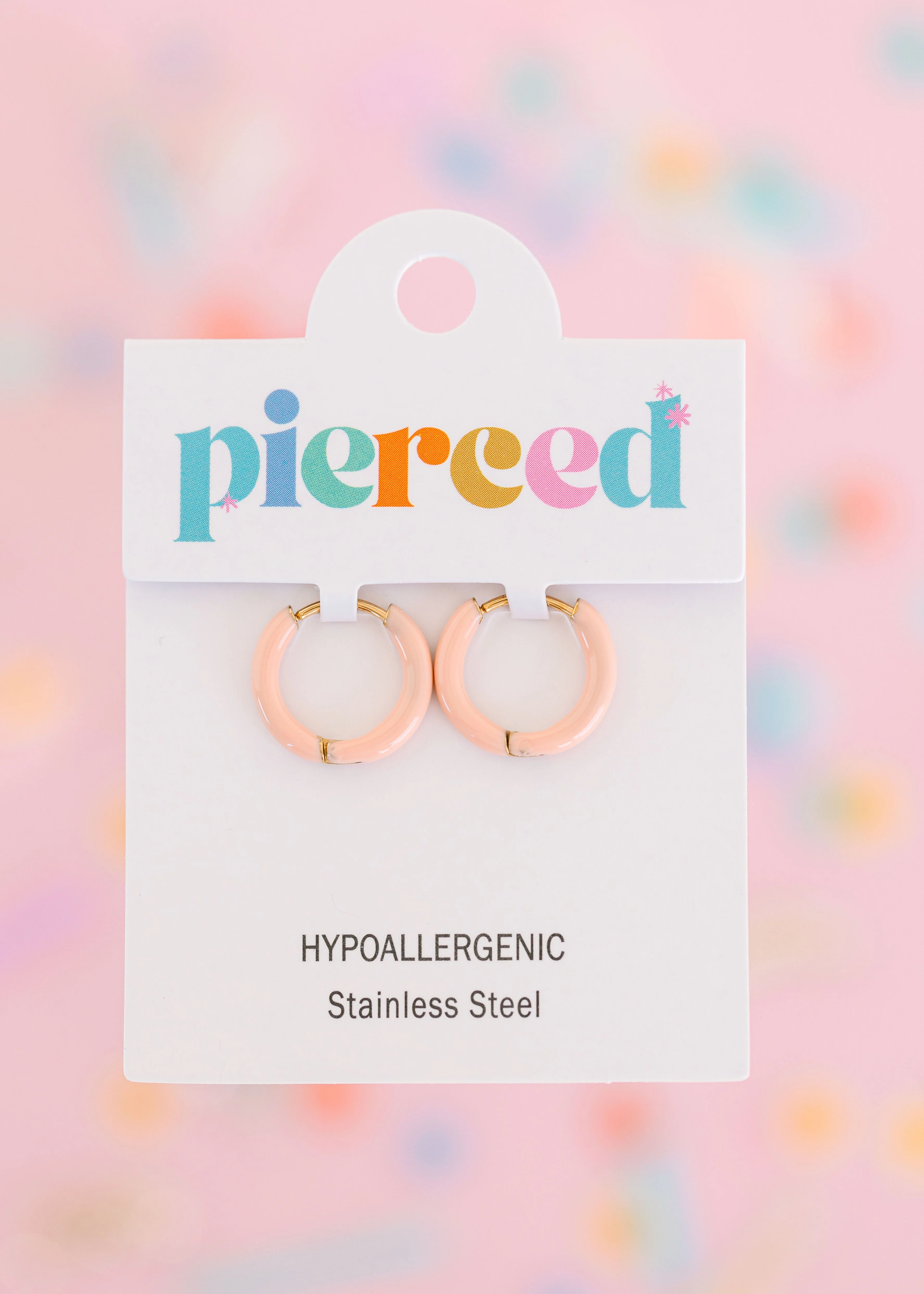 Colored Huggies Earrings - Image 5