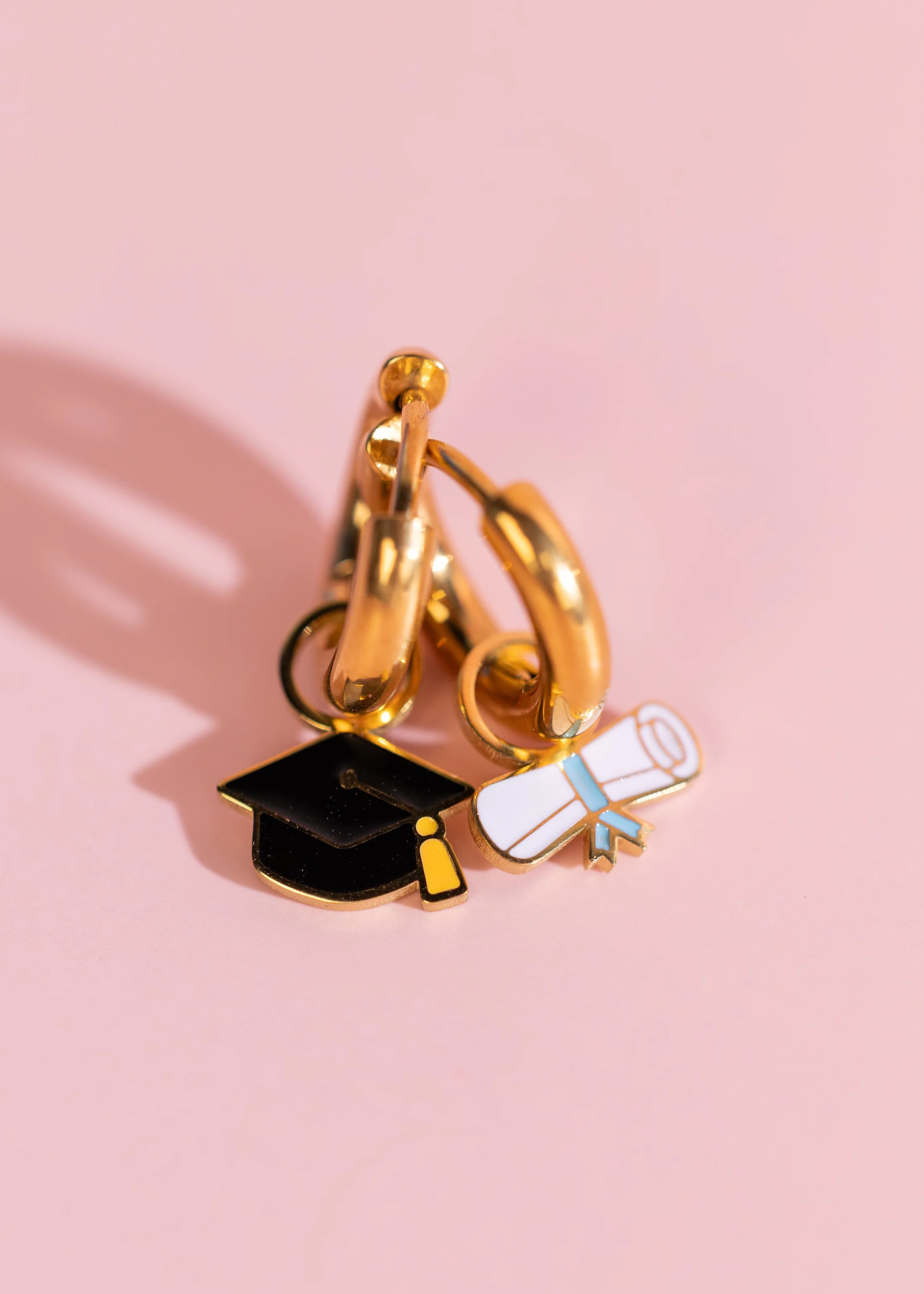 Graduation Cap and Diploma Charm