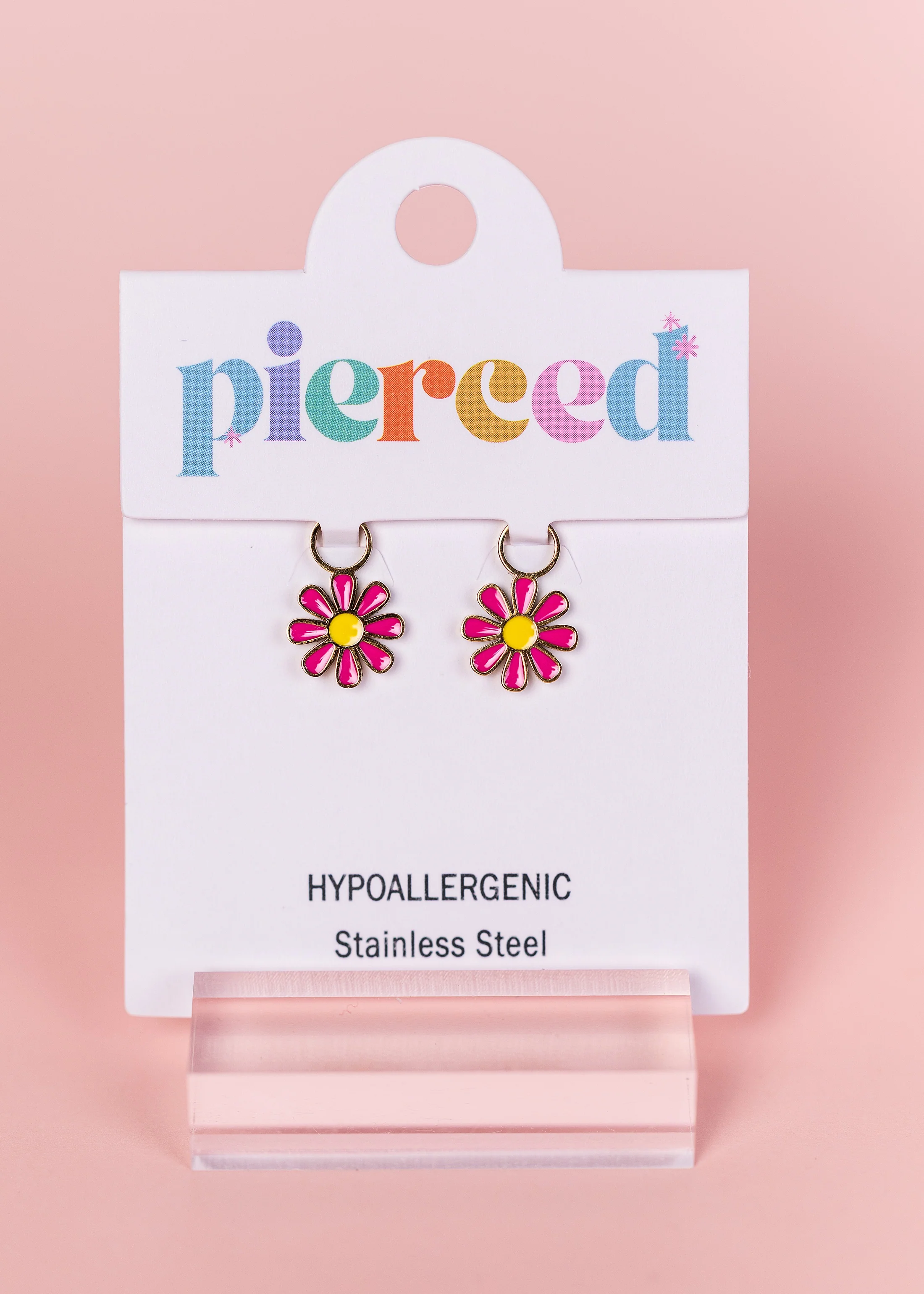 Hot Pink Daisy Charms - Image 2