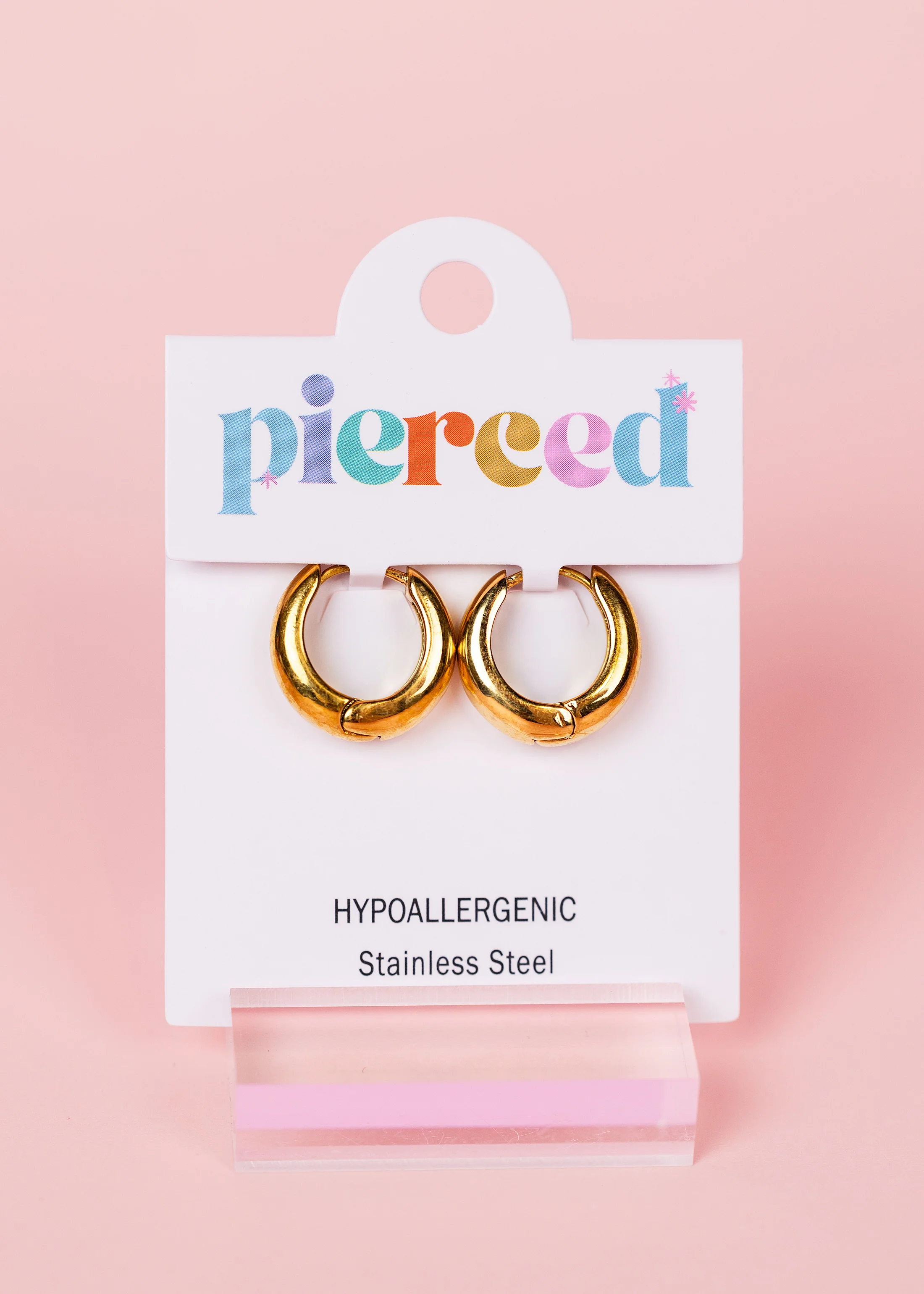 Large Teardrop Huggies - Image 2