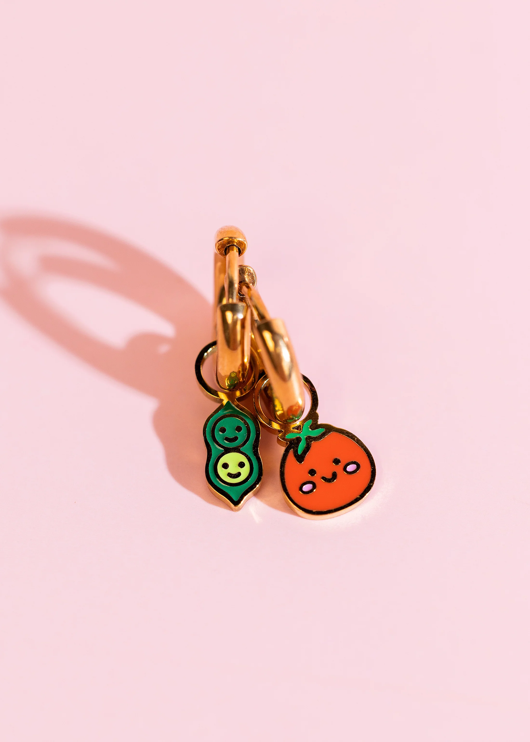 Pea Pod & Tomato Charms