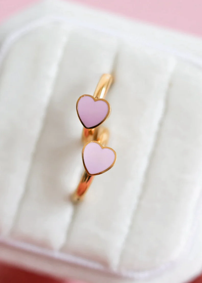 Pink Heart Huggies