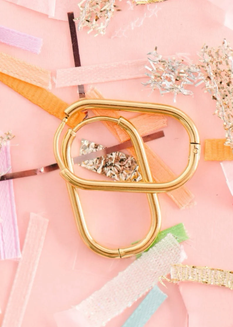 Rectangle Gold Huggies - Image 3